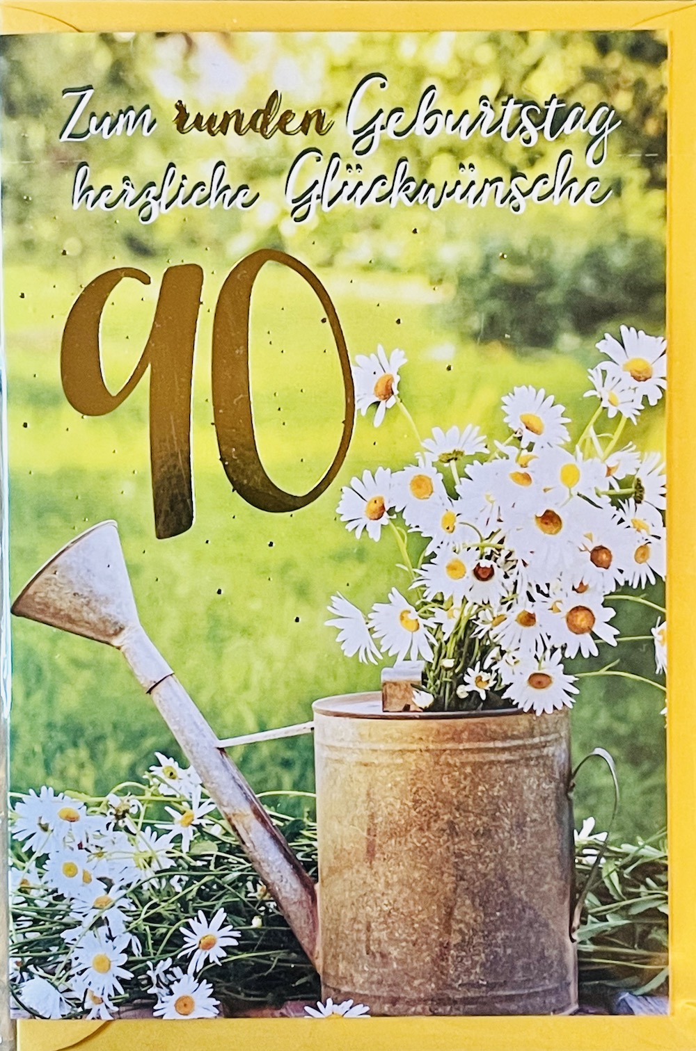Glückwunschkarte mit Umschlag  "90.Geburtstag" 