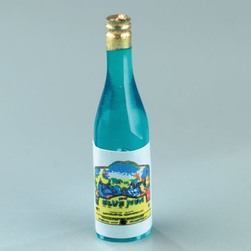 Miniatur, Weinflaschen, 3,5 cm, 6 Stk., grün
