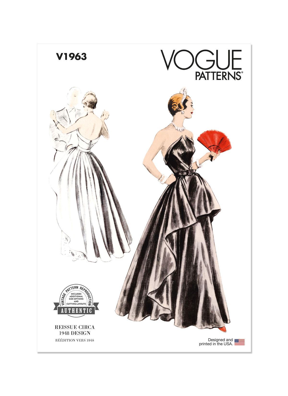 Vogue® Patterns Papierschnittmuster Damen Ballkleid V1963