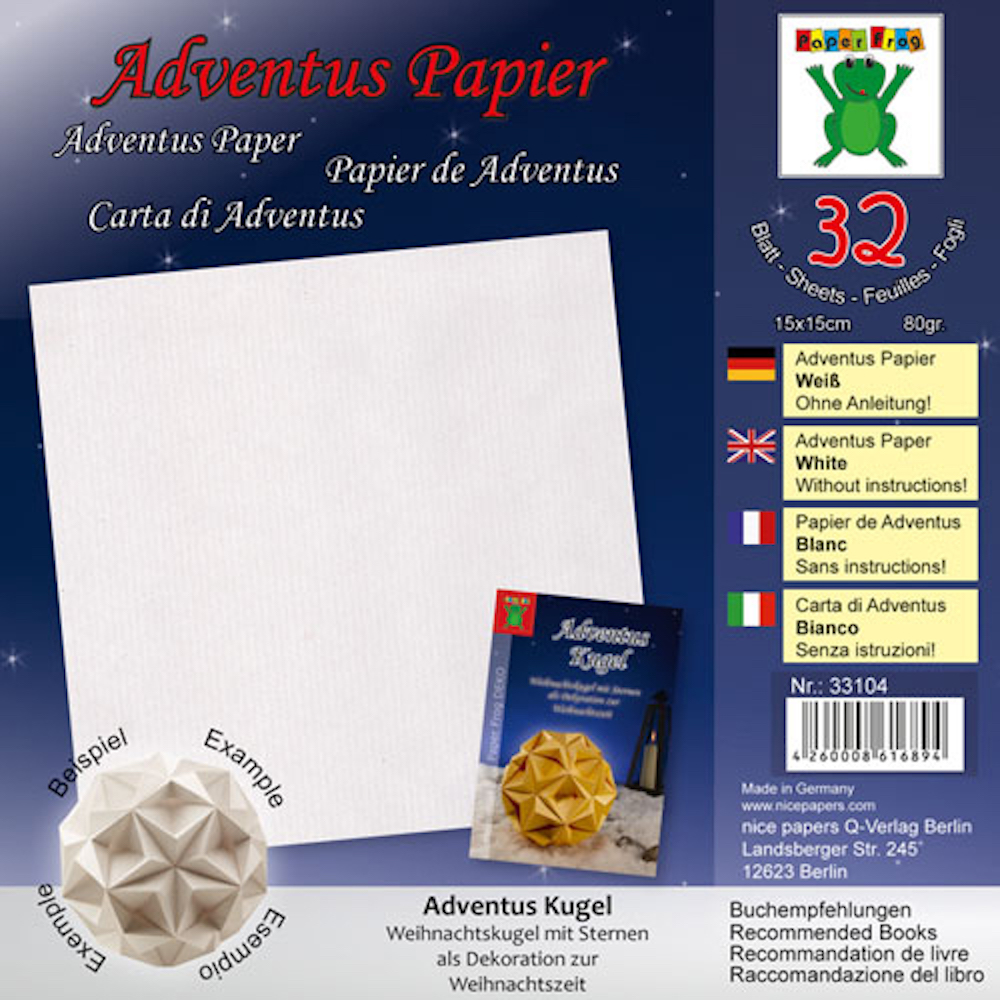 Adventus Papier - Uni 10x10cm