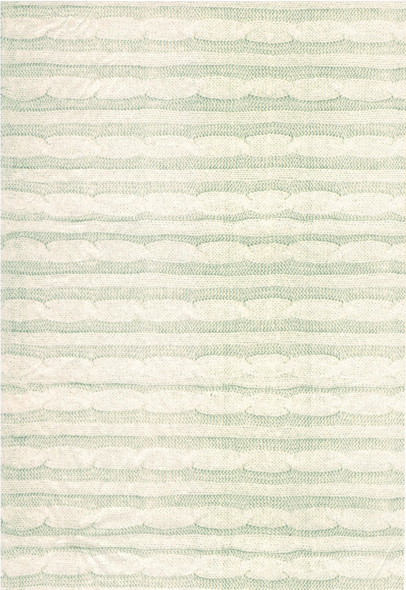 Découpage-Papier, 25x35 cm, 17 g, Strickmuster zartgrün, 1 Blatt