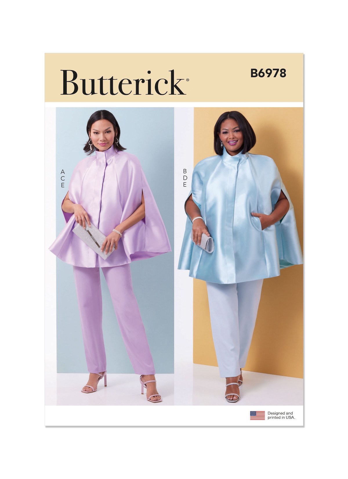 Butterick® Papierschnittmuster Damen - Umhang, Oberteil und Hose - B6978