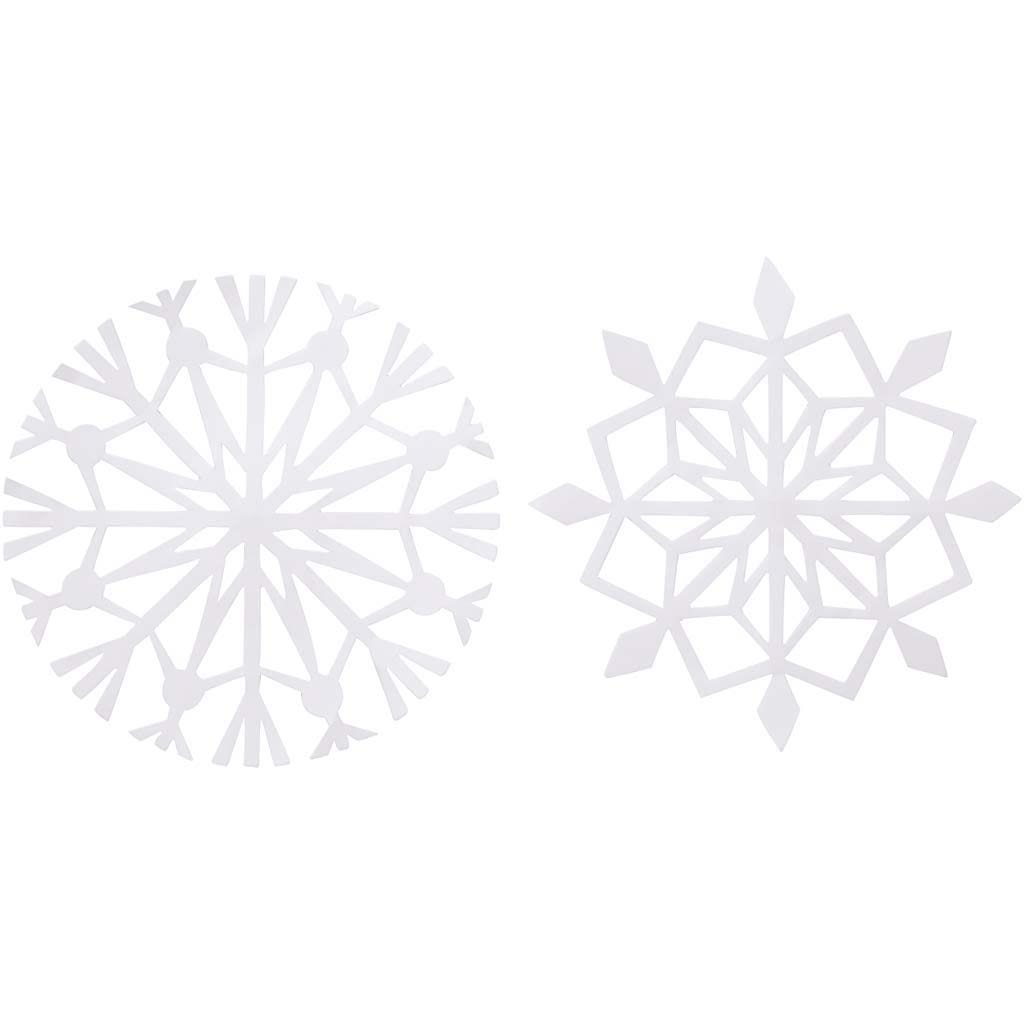 Schneeflocken, D: 14 cm, 100 g, Weiß, 16 Stk/ 1 Pck
