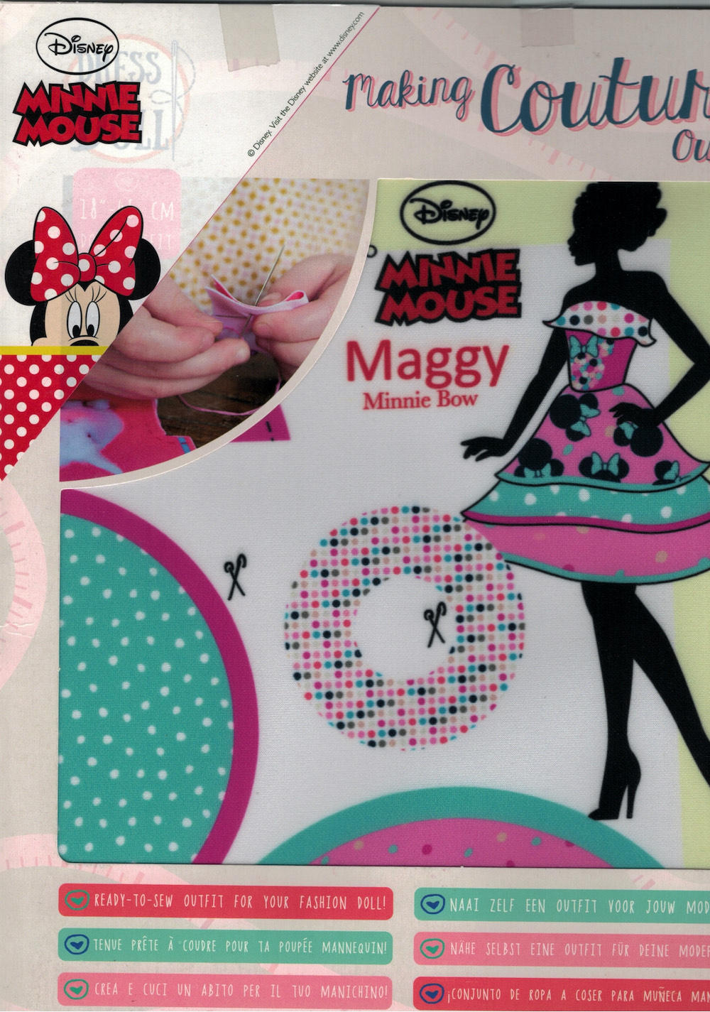 Dress your Doll  Nähe selbst ein Outfit für Deine Mode Puppe!  29cm  Disney Minnie Mouse  Maggy  Minnie Bow