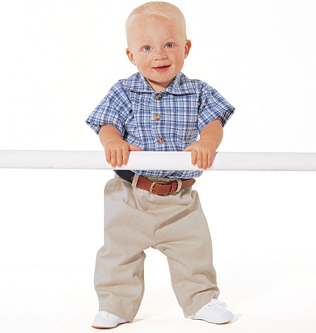 Butterick® Papierschnittmuster Baby Hosen Oberteile Hut B5510, Größe NB-S-M(46-71cm Körpergröße)