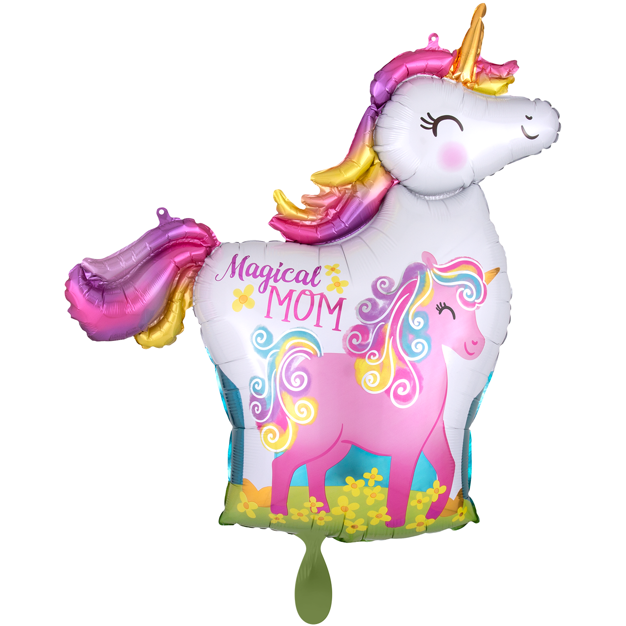 Folienballon XXL - Mama & Baby Unicorn - 81cm