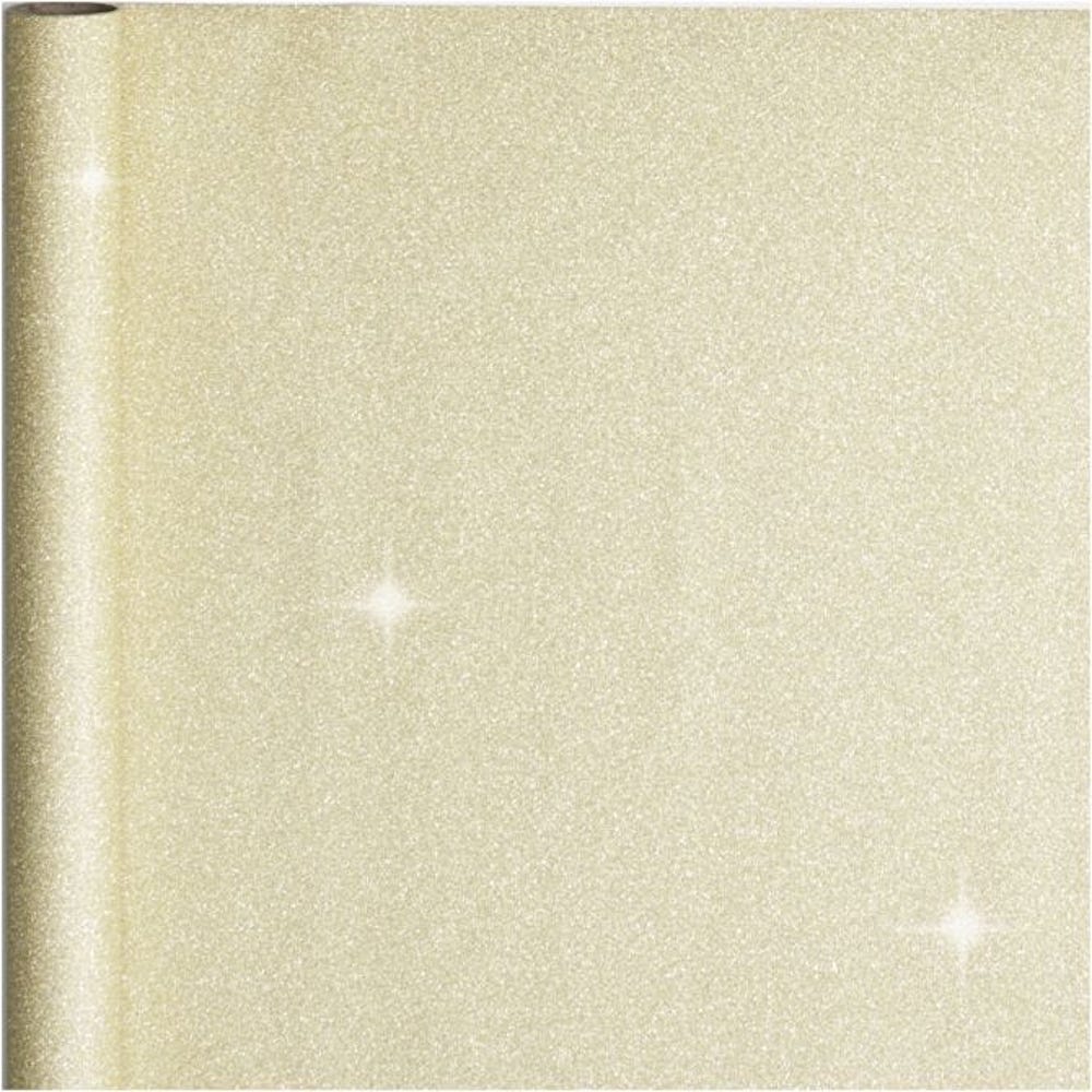 Geschenkpapier Glitter, B: 50 cm, 80 g, Gold, 3 m/ 1 Rolle