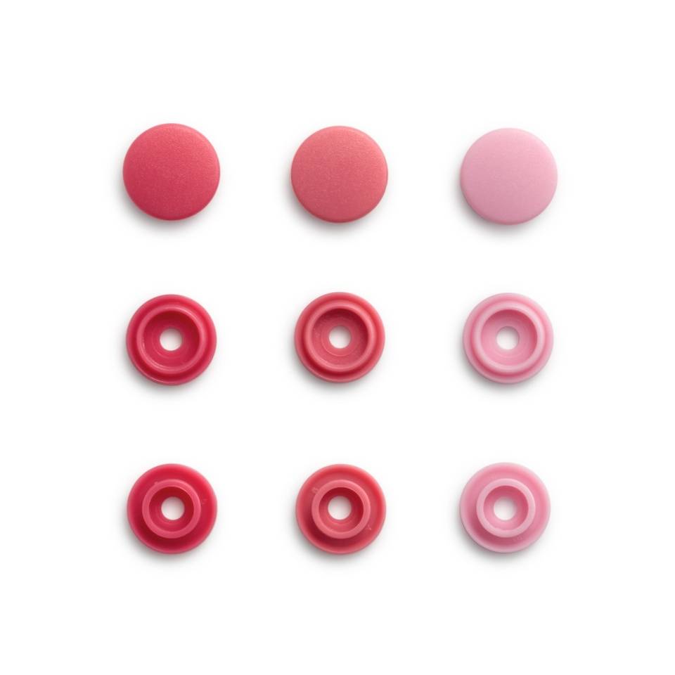 Druckknopf 'Color Snaps' Mini, Prym Love, 9mm, rosa/pink Sortiment