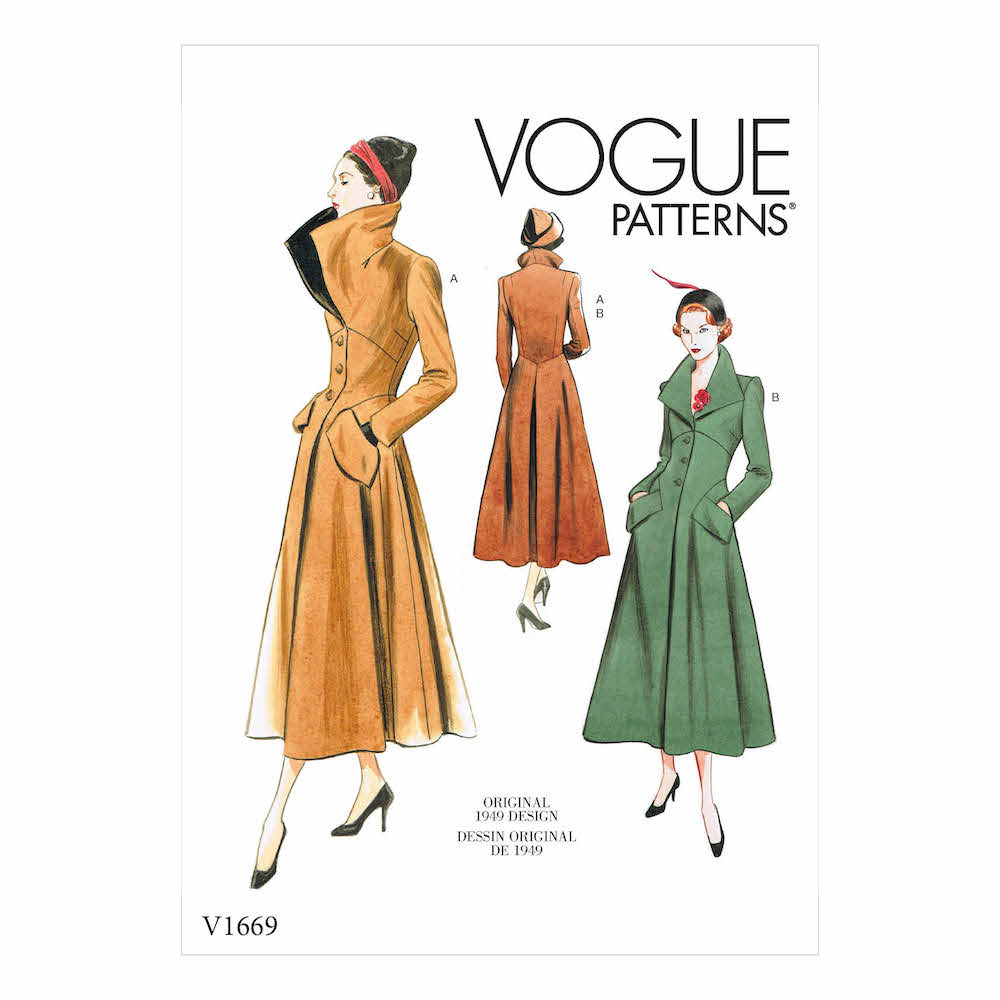 Vogue® Patterns Papierschnittmuster Damen Mantel V1669 (Original Design)
