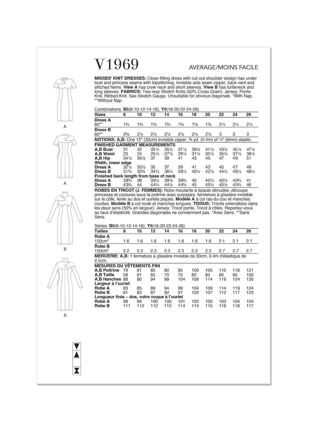 Vogue® Patterns Papierschnittmuster Damen Kleid  V1969