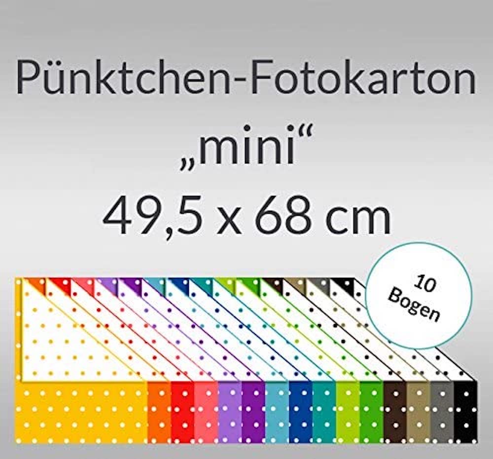 Pünktchen-Fotokarton mini 49,5 x 68 cm 300 g/m²  1 Bogen