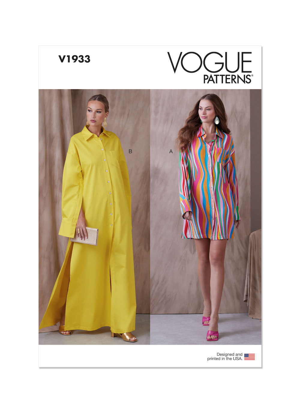 Vogue® Patterns Papierschnittmuster Damen Shirt-Kleid V1933