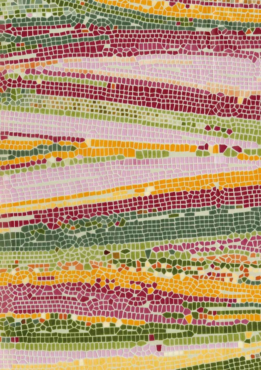 Décopatch-Papier 509 Mosaik grün/orange/pink, 30 x 40 cm