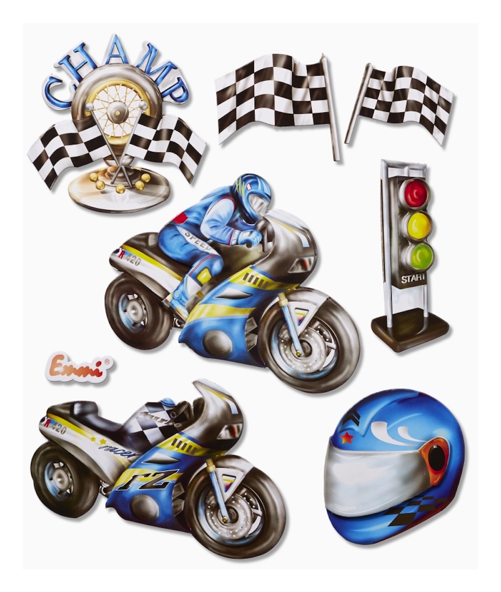 3D Sticker XXL Motorrad