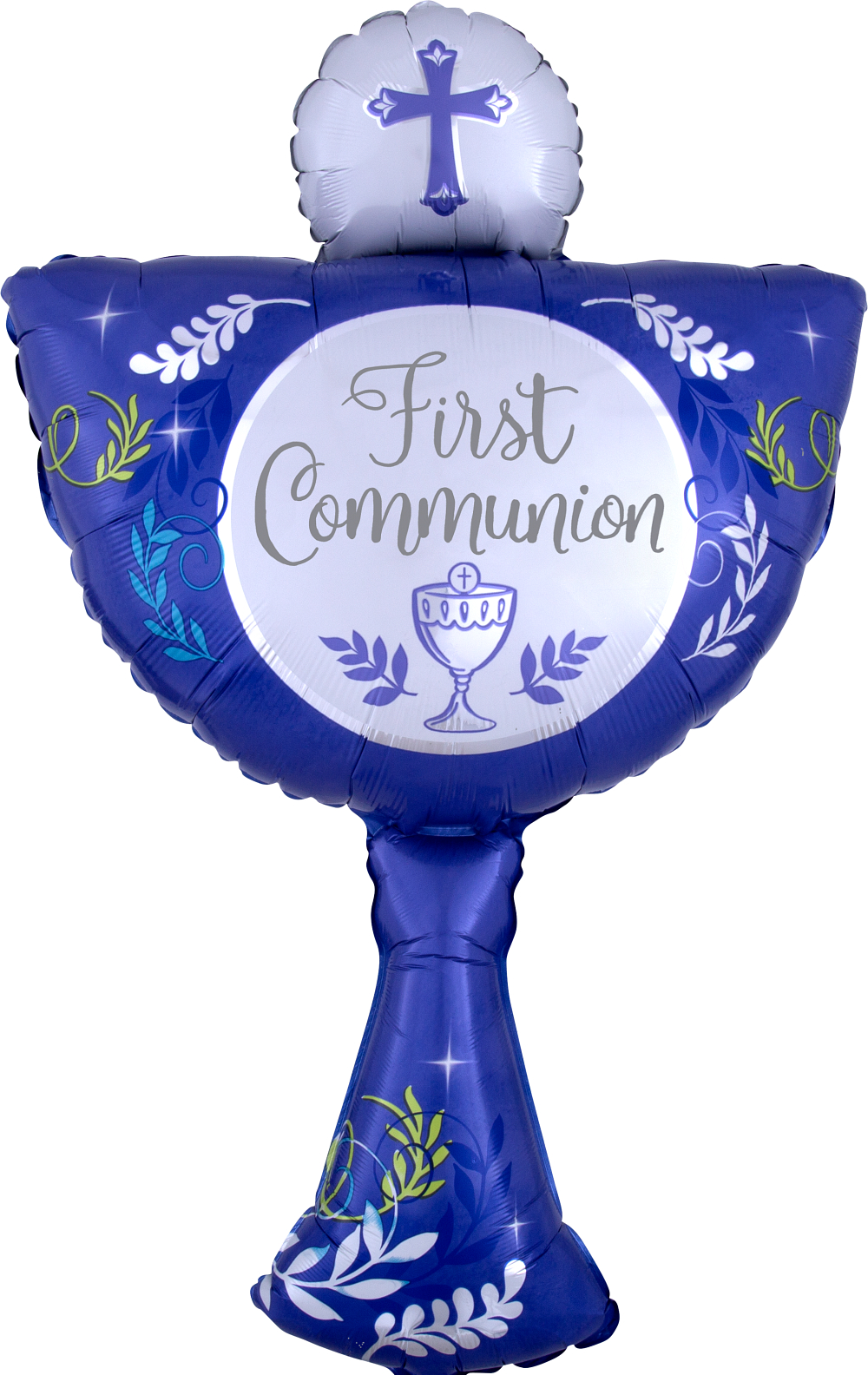 Folienballon XXL - First Communion Kelch blau - 78cm