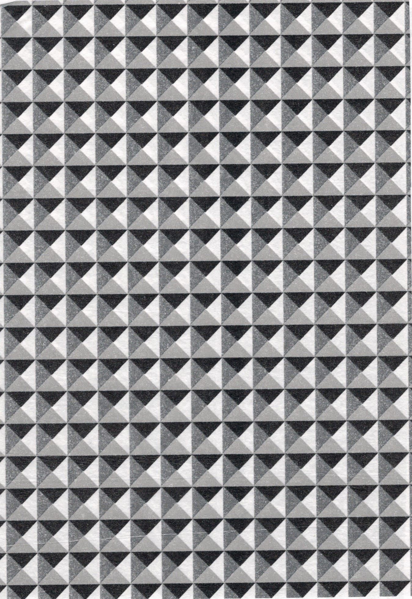 Découpage-Papier, 25x35 cm, 17 g, plastische Dreiecke, 1 Blatt