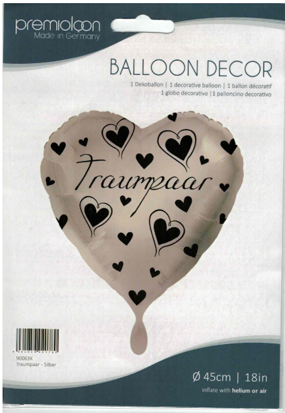 Folienballon Herz - Traumpaar