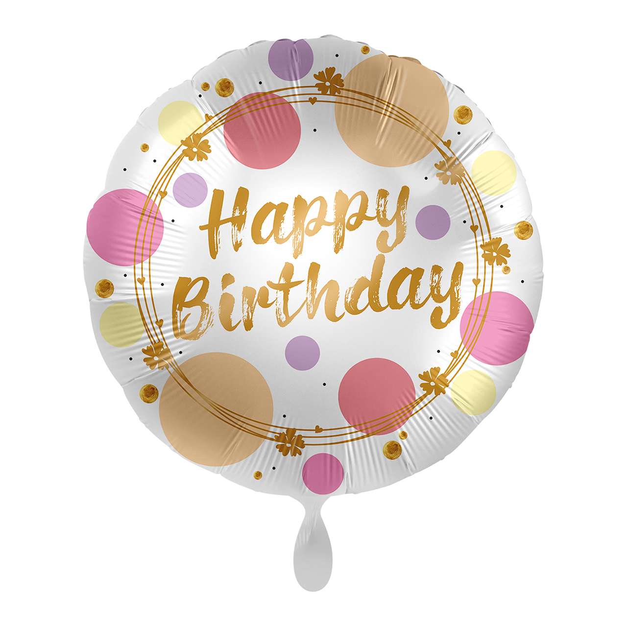 Folienballon rund - Shiny Dots Birthday
