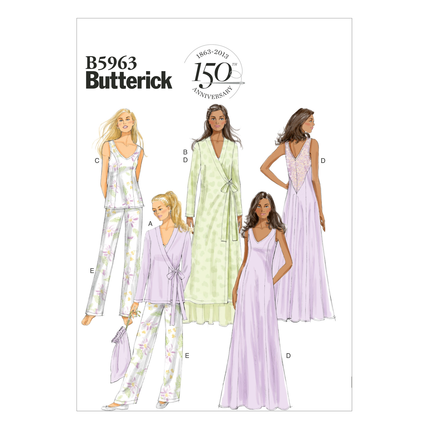 Butterick® Papierschnittmuster Nachtwäsche Damen B5963