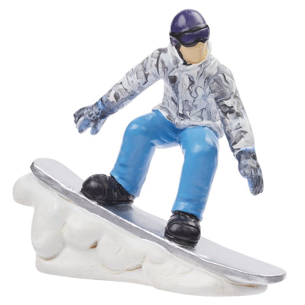 Snowboarder, ca. 9,5cm, Polyresinfigur 1 Stück