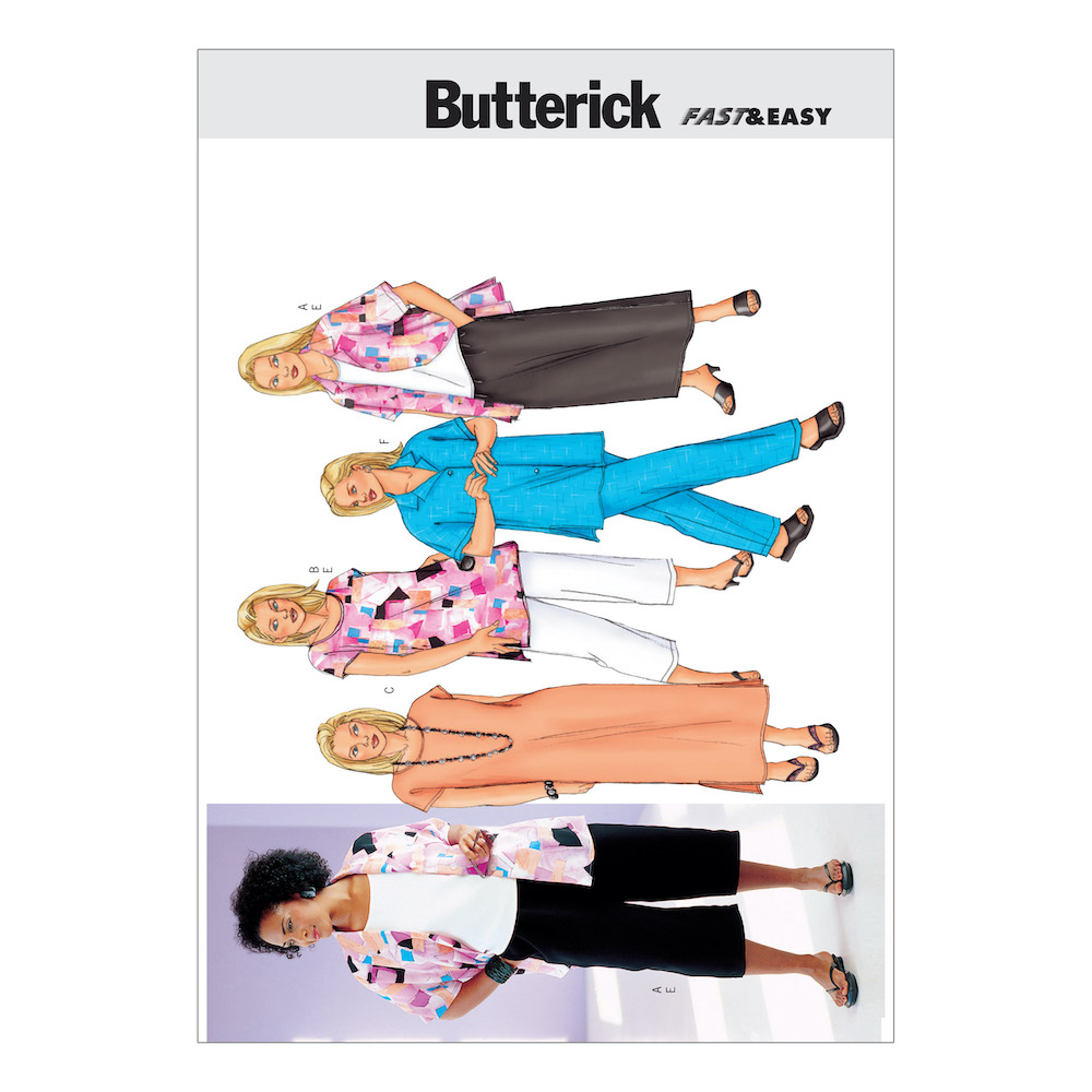 Butterick® Papierschnittmuster Bluse/Rock/Hosen/Kleid Damen B3039