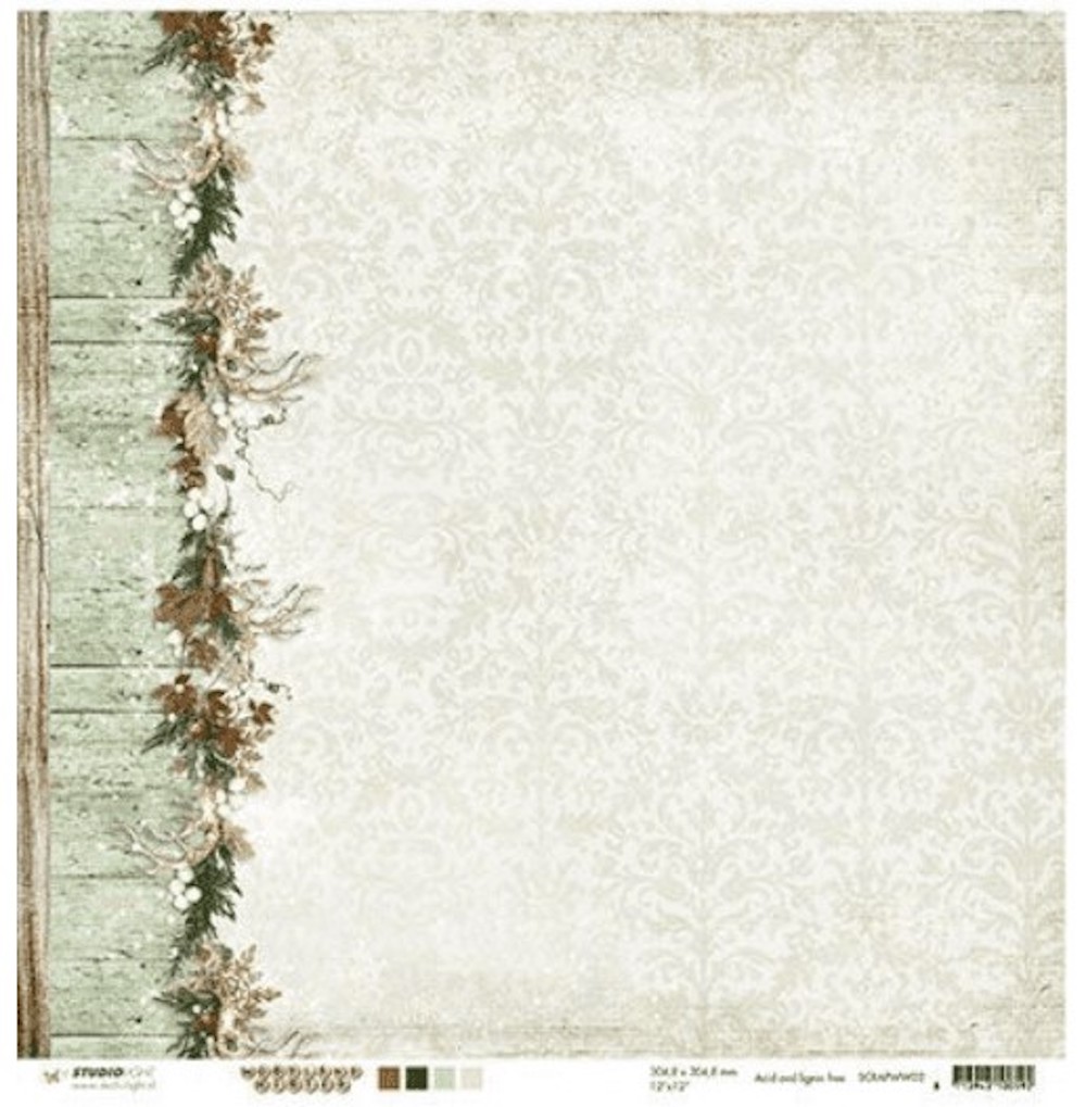 Scrapbook-Papier Doppelseitiges Papier, 30,5 x 30,5 cm, Woodland Winter 02