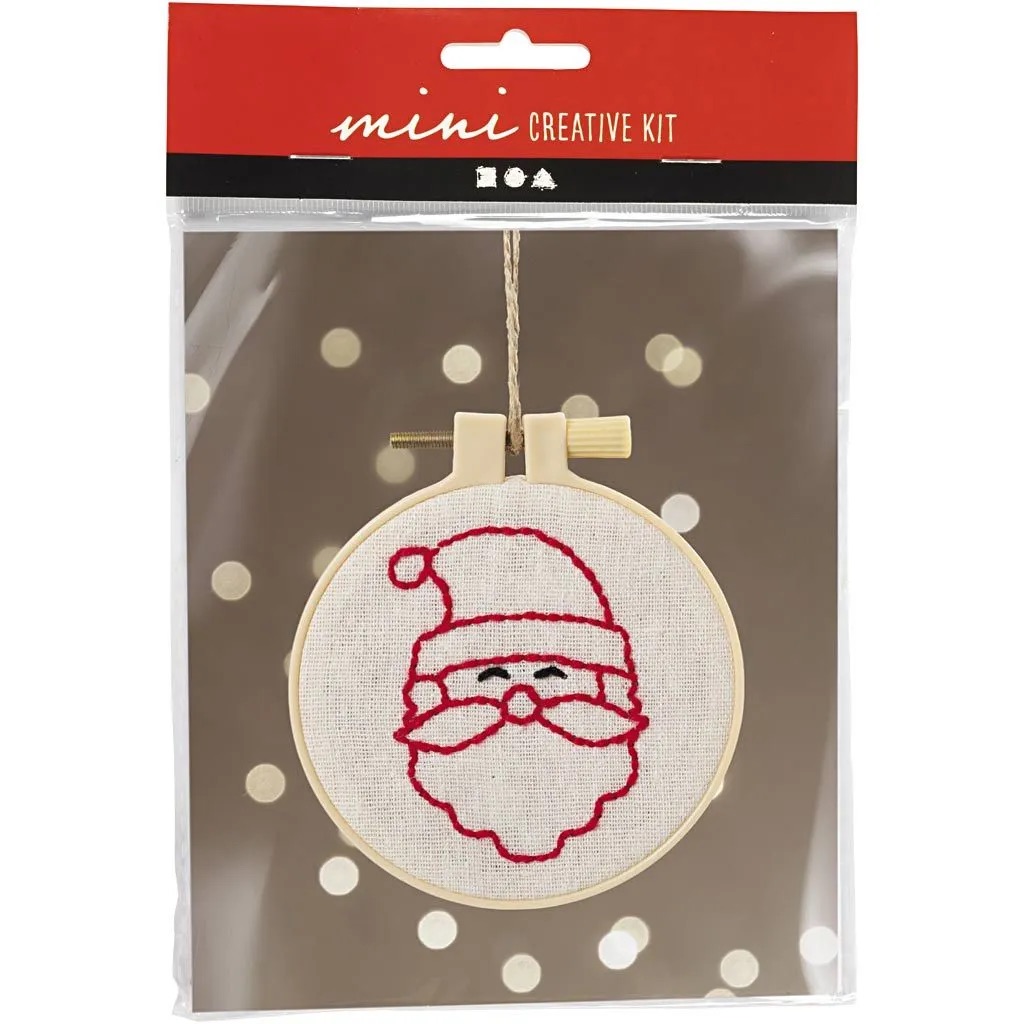 Mini Kreativset, Stickset Weihnachtsmann