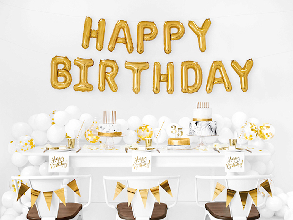 Folienballon - Schriftzug - Happy Birthday
