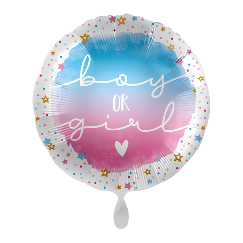 Folienballon rund - Boy or Girl
