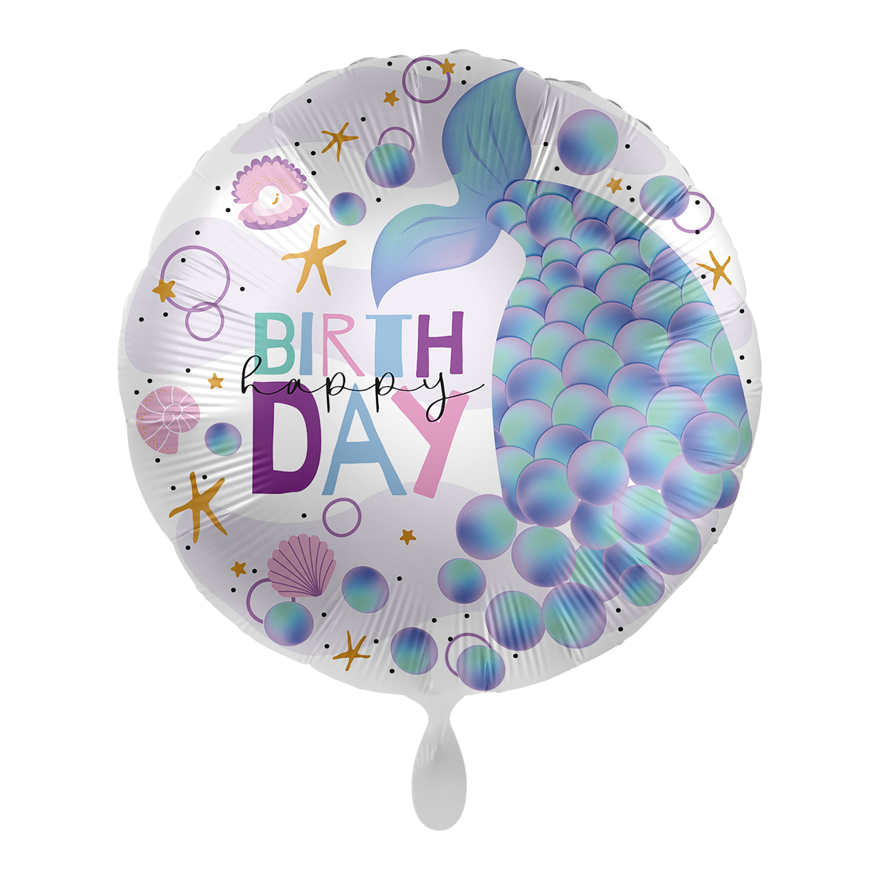 Folienballon rund - Magical Mermaid Birthday