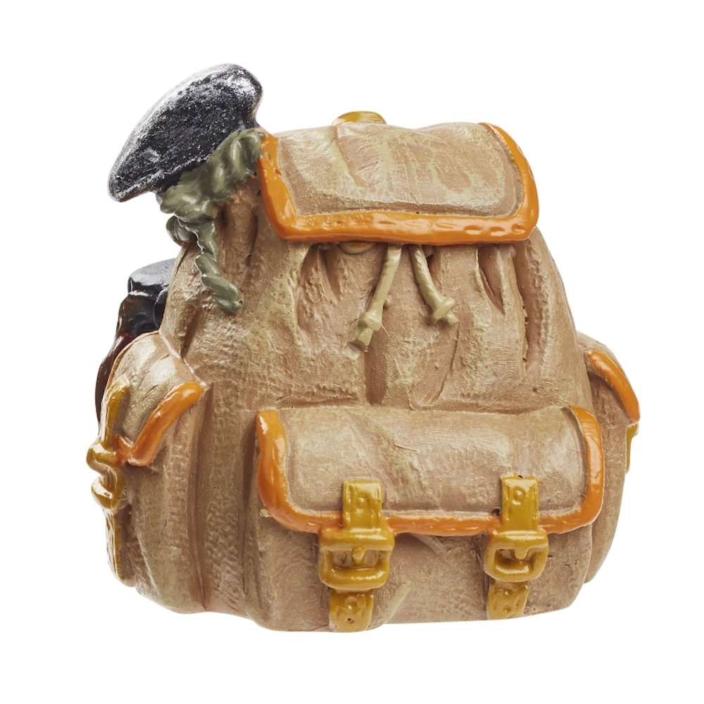 Miniatur Rucksack, Trekking ca. 3,5 cm, braun