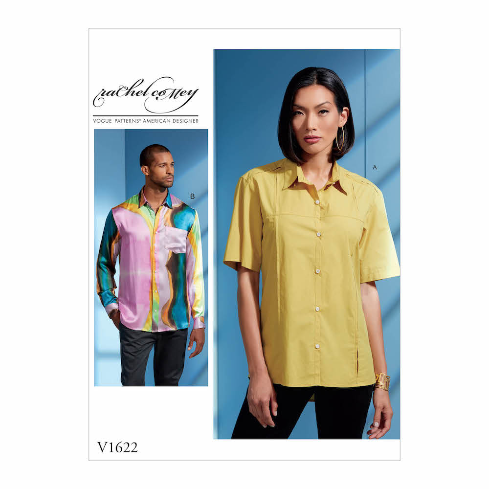 Vogue® Patterns Papierschnittmuster Herren & Damen Hemd V1622