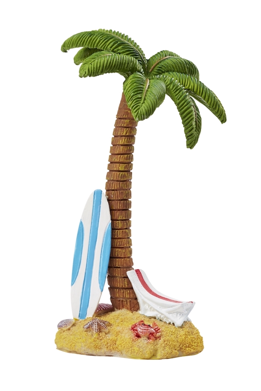 Palme mit Surfbrett, 7cm x 15 cm