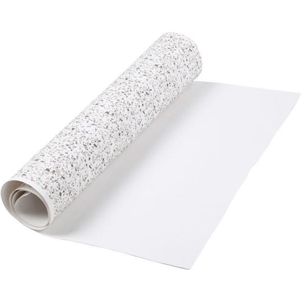 Kunstlederpapier, 350 g, weiß bedruckt