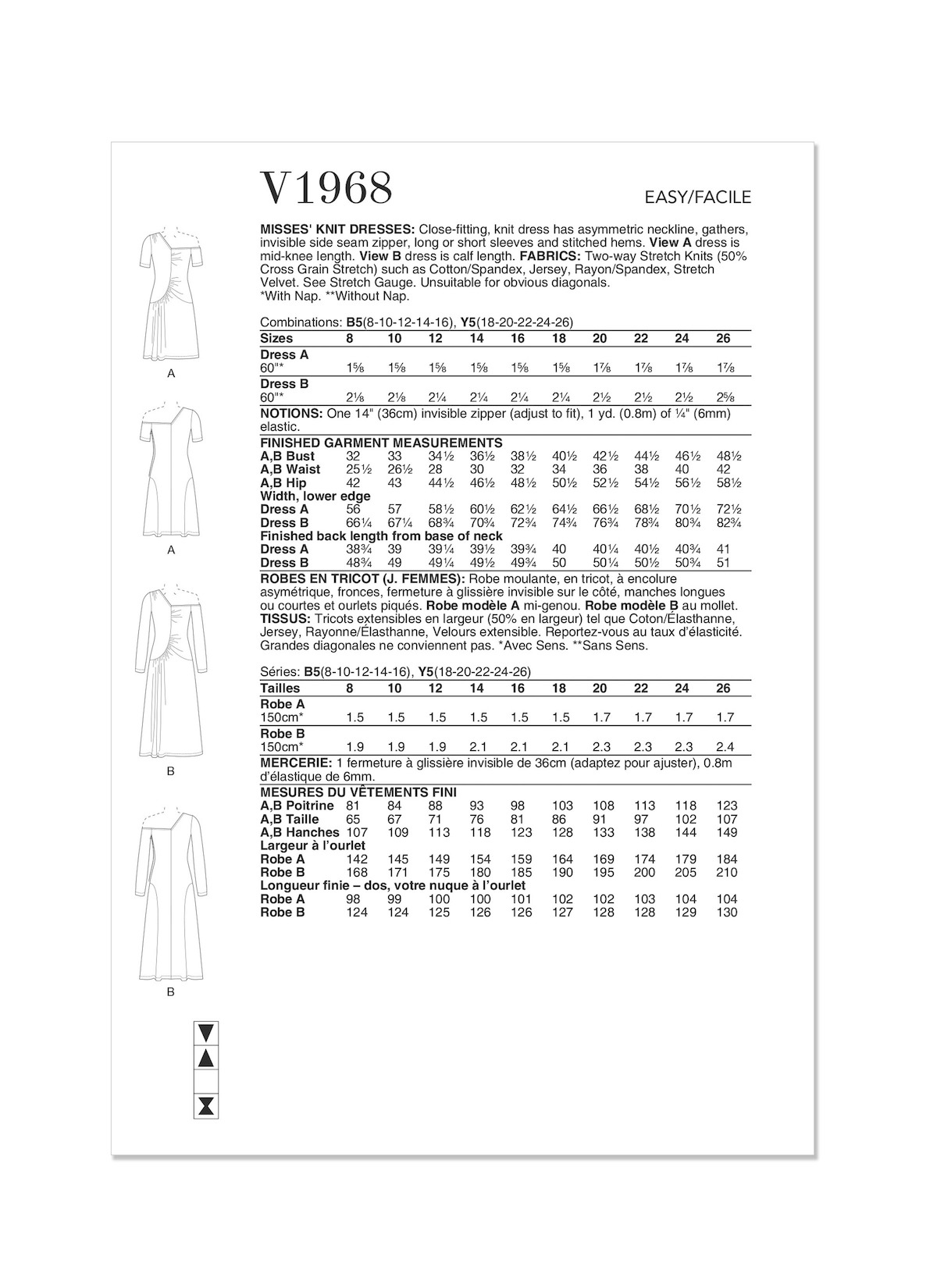 Vogue® Patterns Papierschnittmuster Damen Kleid  V1968