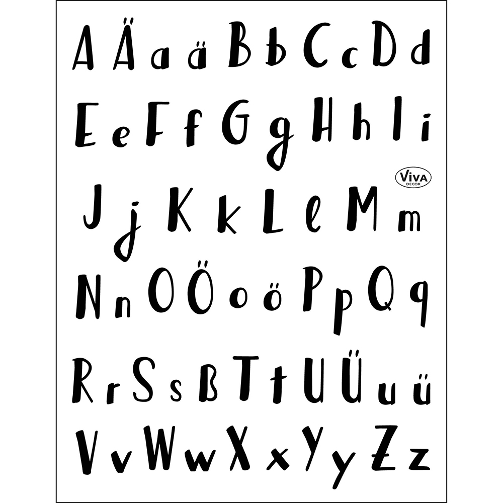 Clear stamp Silikonstempel - 14 x 18 cm - Lettering Alphabet