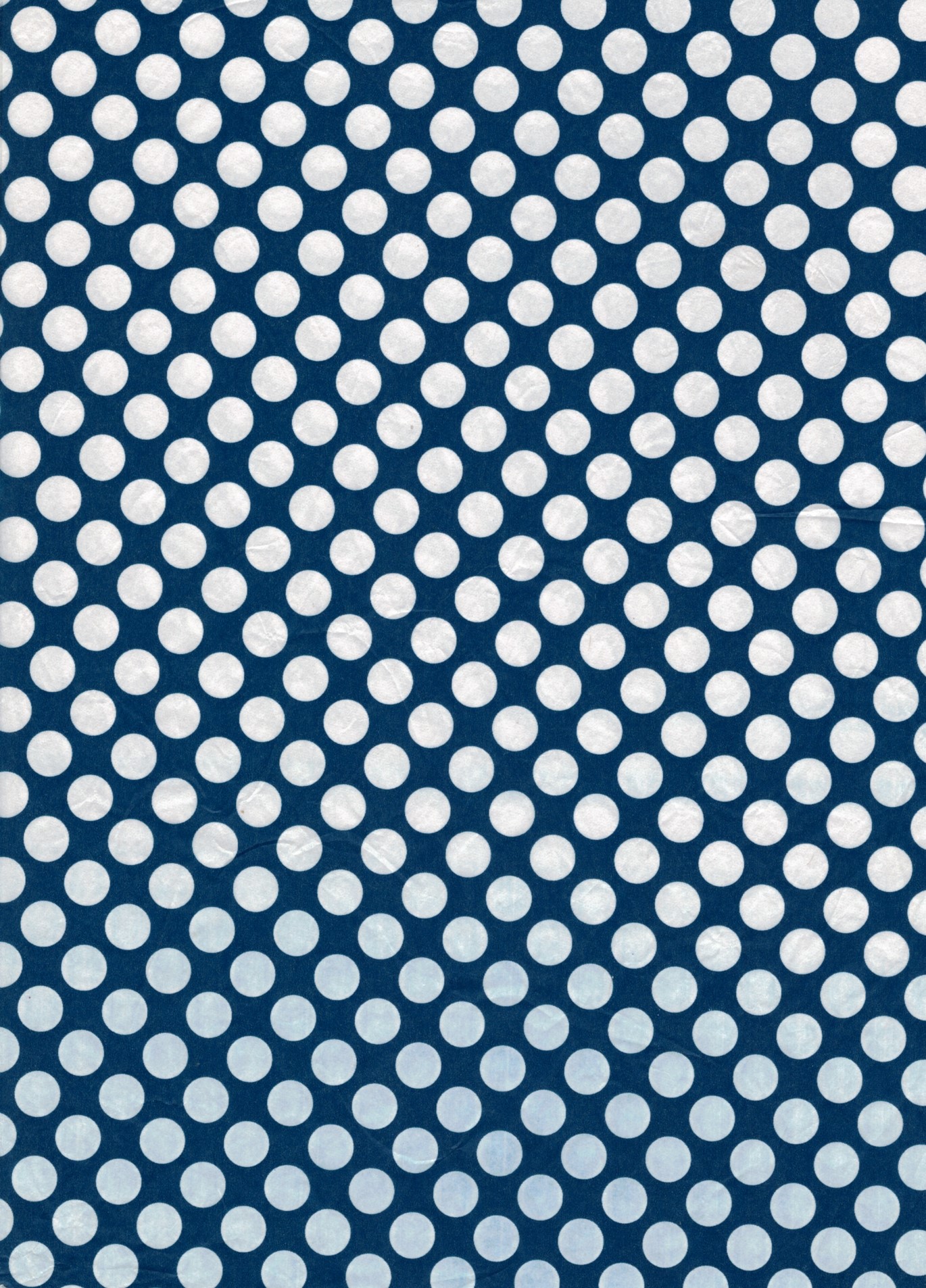 Découpage-Papier, 25x35 cm, 17 g,  weiße Punkte auf blauem Grund, 1 Blatt