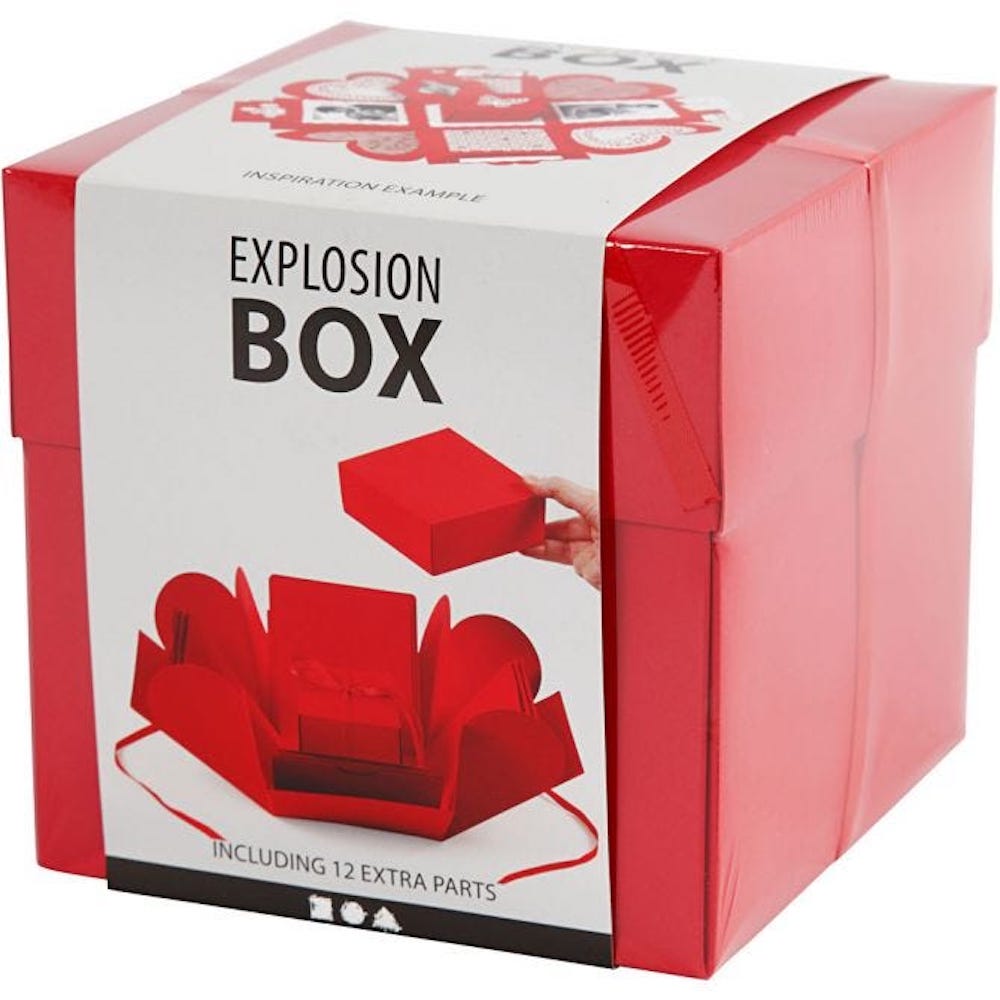  Explosion Box, Größe 7x7x7,5+12x12x12 cm, 1 Stck.