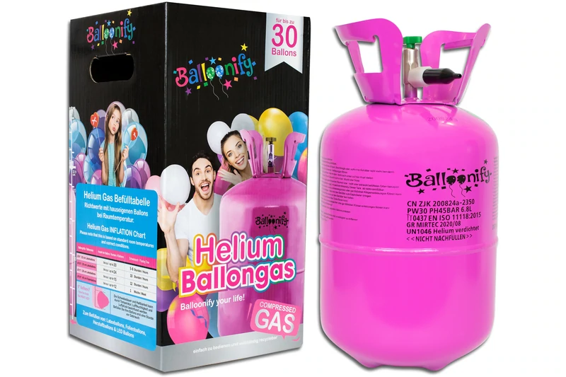 Heliumbehälter - Helium für bis zu 50 Luftballons - 0,4m³  
