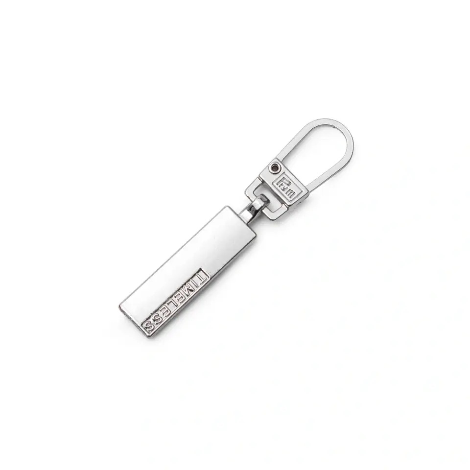 Fashion-Zipper, Classic TIMELESS, silberfarbig  43mm x 7mm x 1mm