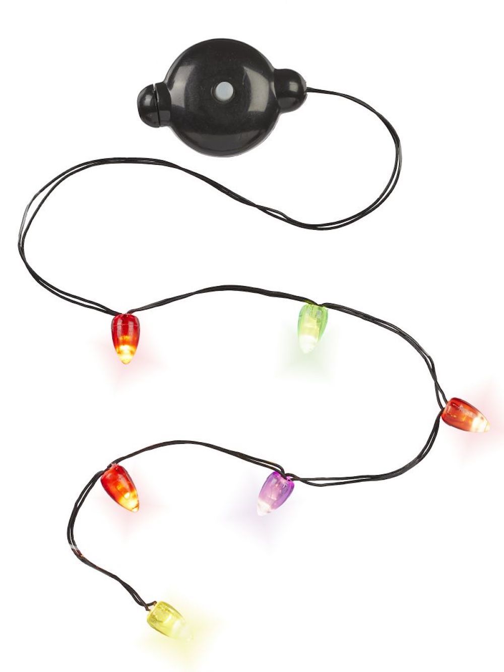 Miniatur Wichteltür Mini-LED Lichterkette, 50 cm 6 Lampen, bunt, inkl.2 Batterien