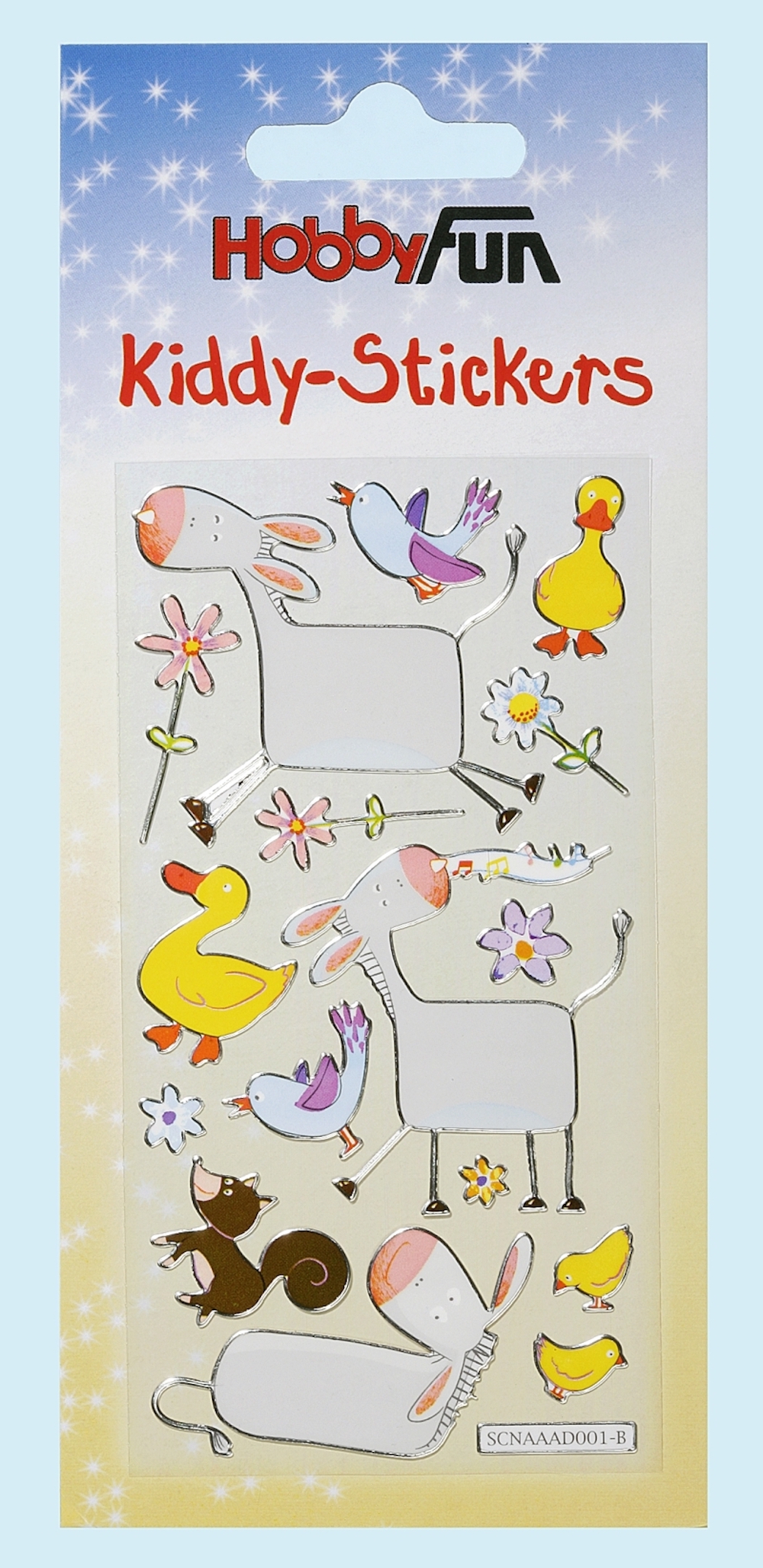 Kiddy-Stickers, Foliensticker, Tiere V, 1 Bogen