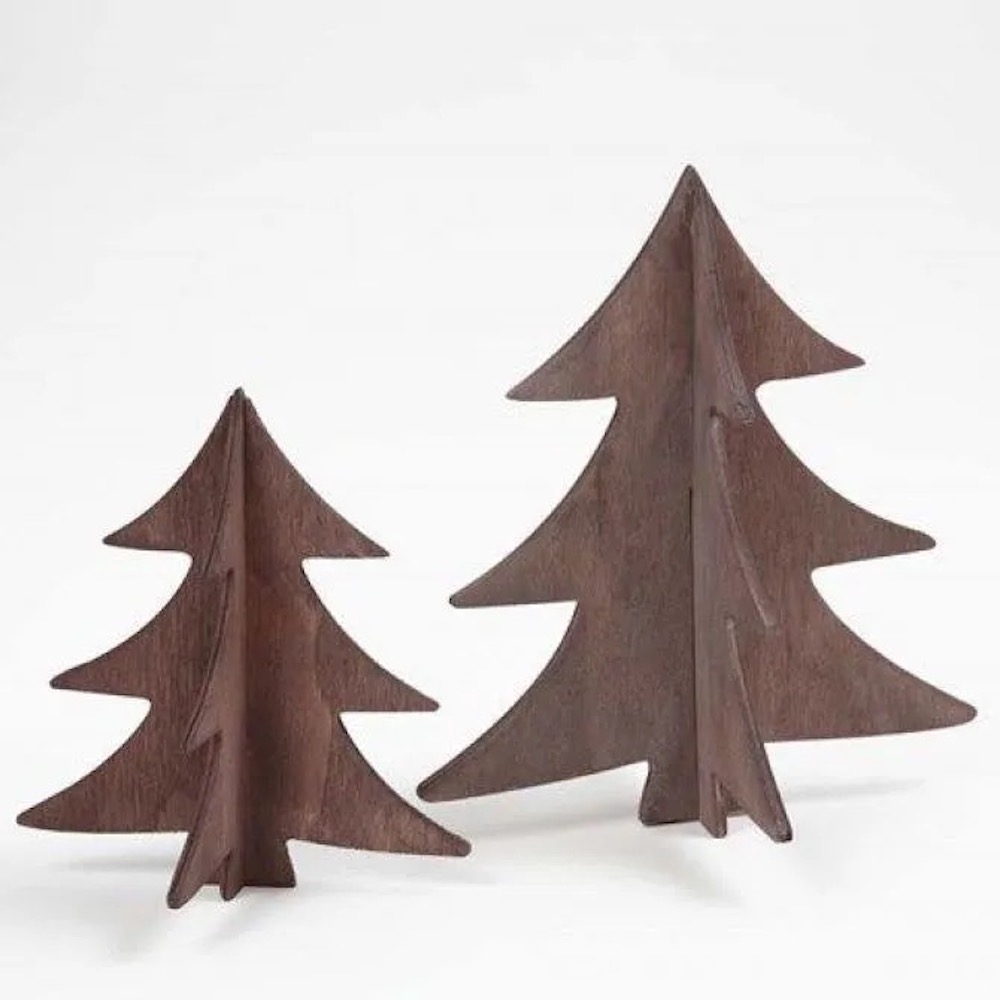3D Weihnachtsbaum, H: 13+18 cm, 2 Stk/ 1 Pck 