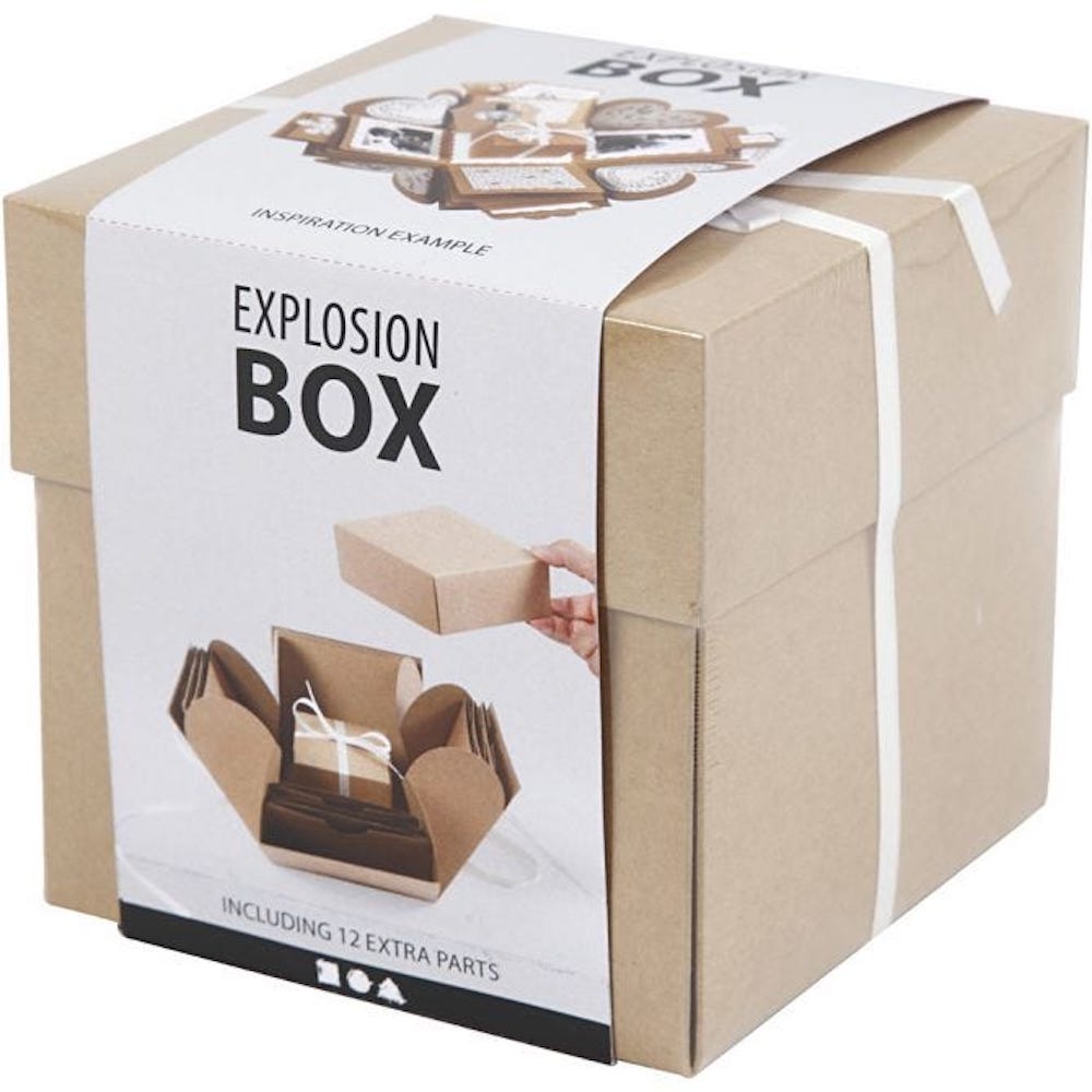  Explosion Box, Größe 7x7x7,5+12x12x12 cm, 1 Stck.