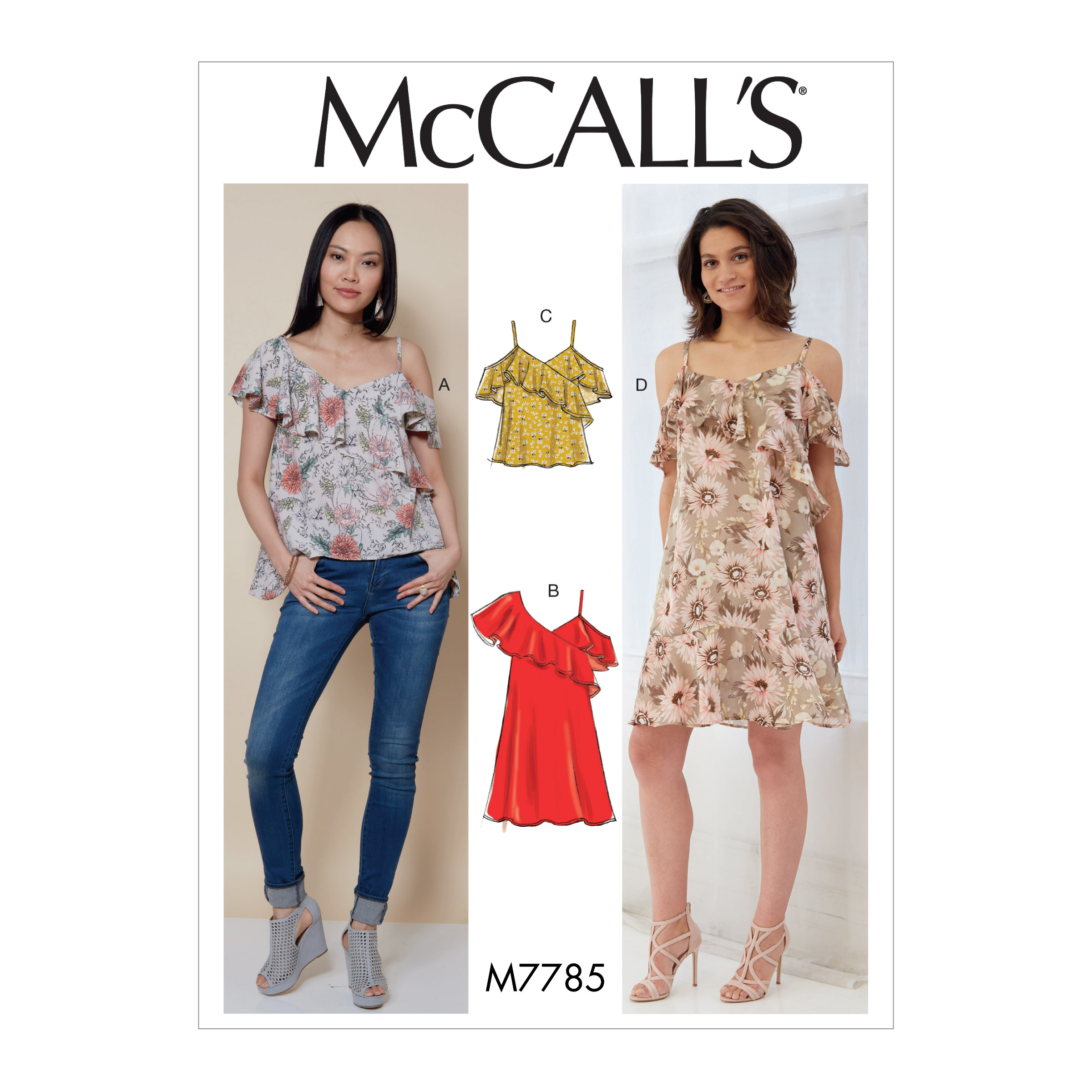 McCall's® Papierschnittmuster Oberteil Damen M7785