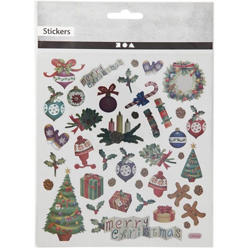 Sticker, Weihnachten antik, 15x16,5 cm, 1 Bl.