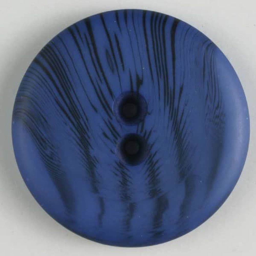 Polyesterknopf mit filigranem schwarzem Muster mit 2 Löchern