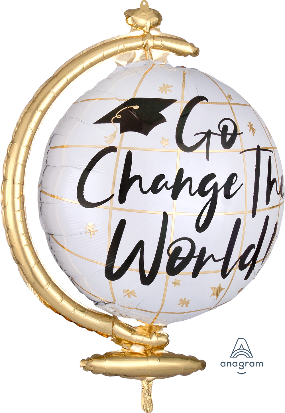 Folienballon XXL - Go Change the World Globus - 58cm