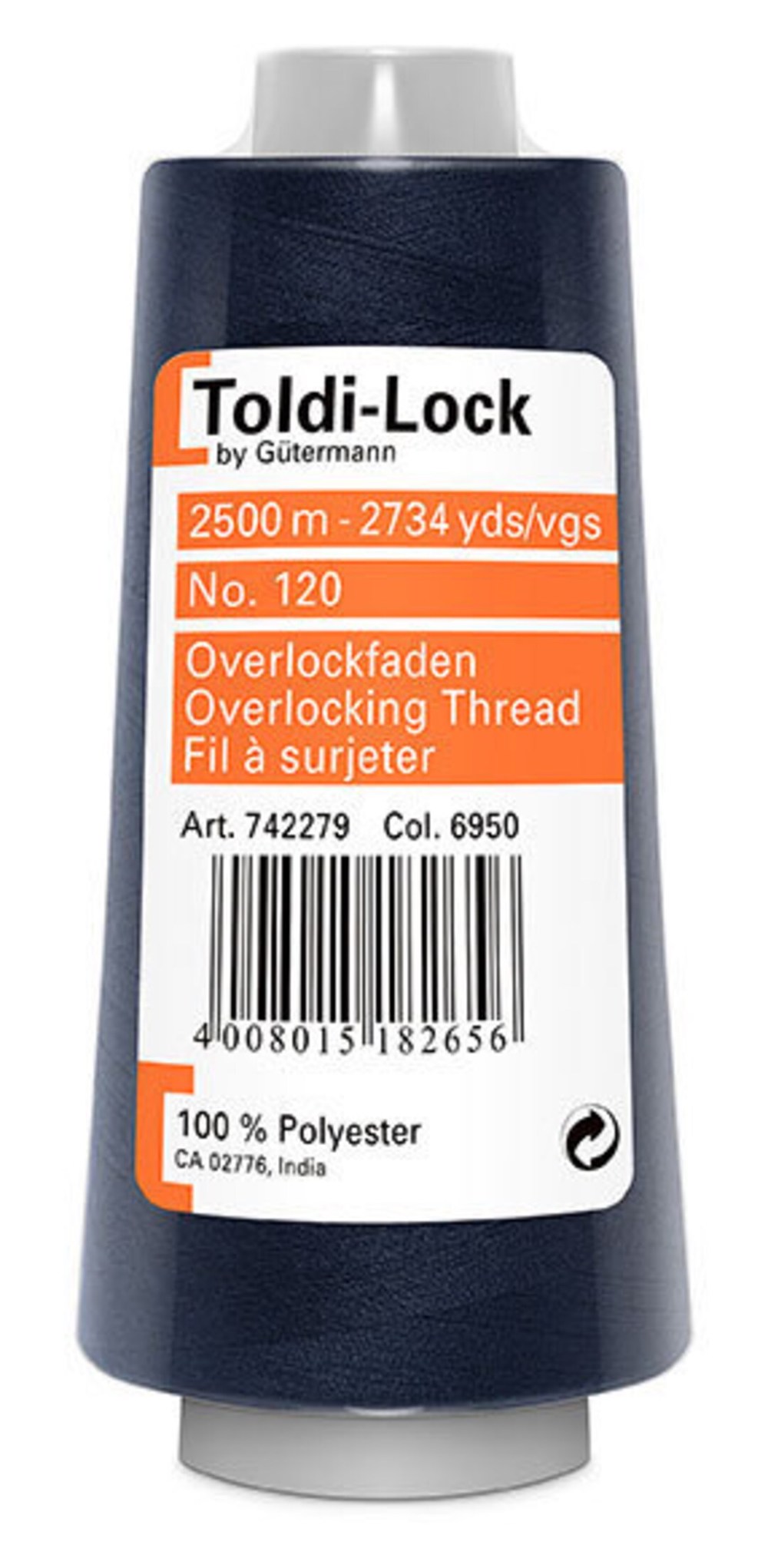 Toldi-Lock-Nähfaden Overlock 2500 m