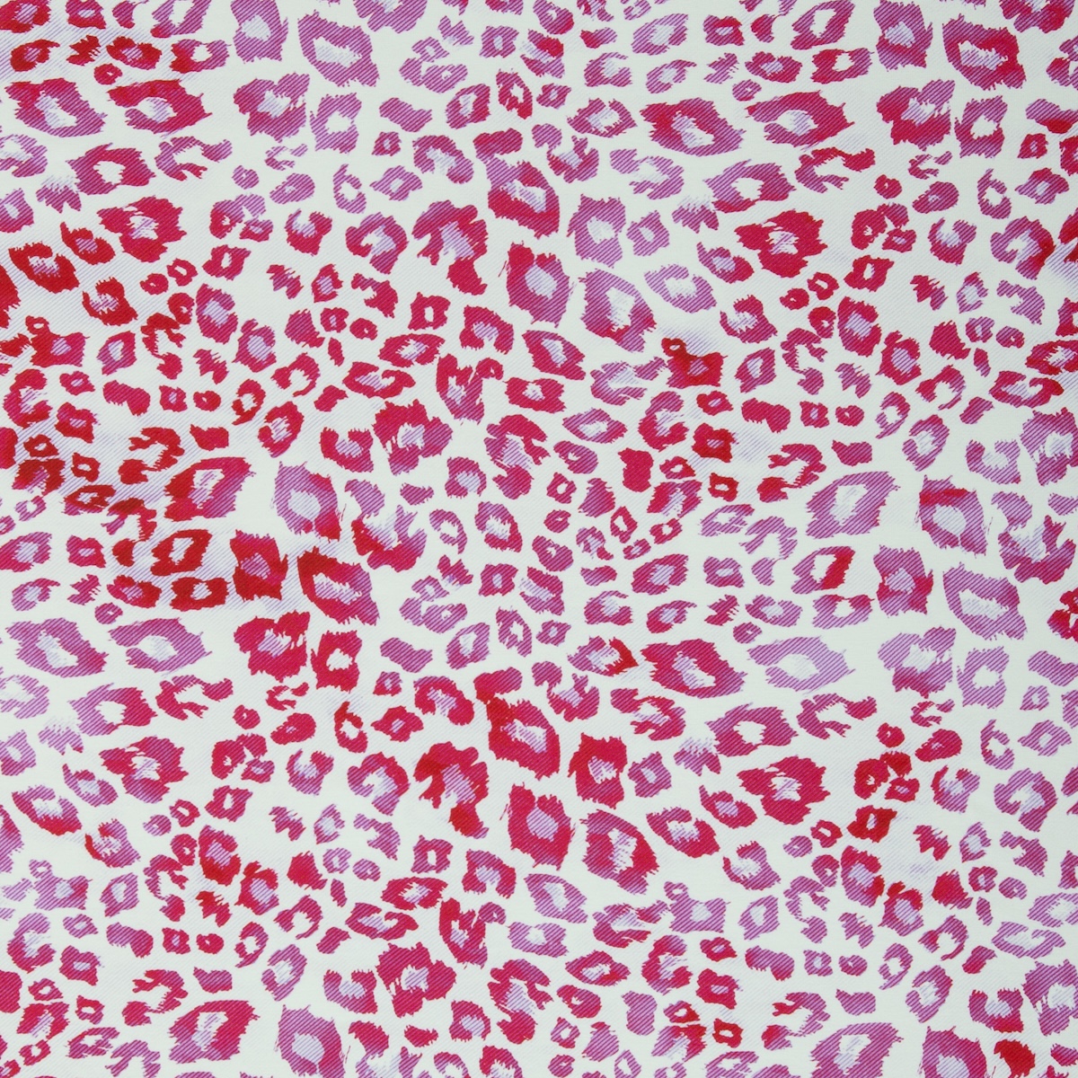 Baumwolljersey Madrid - Leoparden Muster pink/weiß Jeans - Meterware (0,50m)